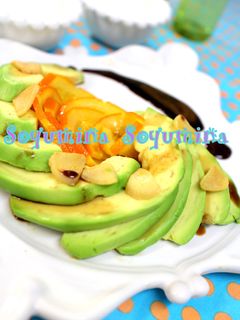 アボカドの蜂蜜かき醤油バルサミコソース-レシピのメイン写真