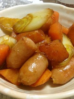 人参とソーセージと長ネギの炒め物☆-レシピのメイン写真