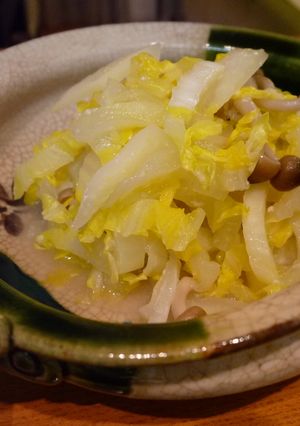 白菜としめじ　塩麹レモンあえ　さわやか！-レシピのメイン写真