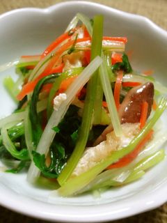 みつばと京菜の梅肉和え-レシピのメイン写真