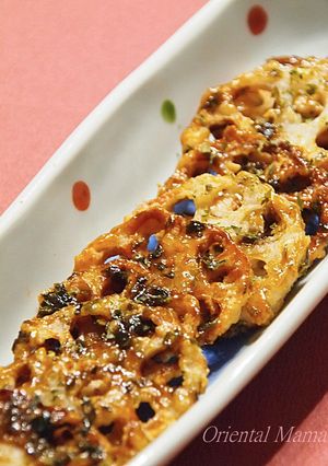 ＾＾我が家流！お好み風味な蓮根揚げ！-レシピのメイン写真