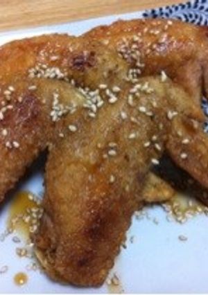 フライパンで作る甘辛手羽先唐揚げ-レシピのメイン写真