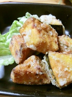 ニンニク醤油かぼちゃ揚げ-レシピのメイン写真