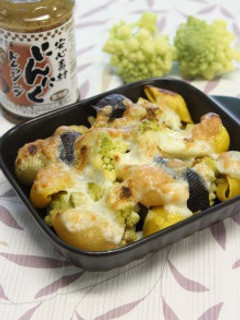 和風・ロマネスコとパスタのチーズ焼き-レシピのメイン写真