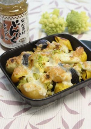 和風・ロマネスコとパスタのチーズ焼き-レシピのメイン写真