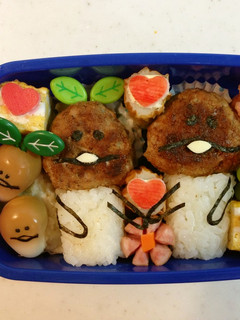 なめこ&双葉なめこ キャラ弁-レシピのメイン写真