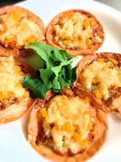 餃子の皮で簡単パリパリピザ-レシピのメイン写真