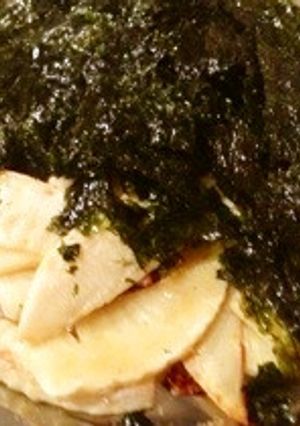 竹の子炒めの韓国海苔乗せ-レシピのメイン写真