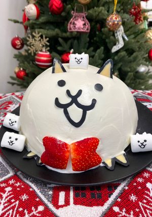 にゃんこ大戦争ケーキ-レシピのメイン写真