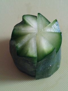 きゅうりの飾り切り♪マヨネーズ味-レシピのメイン写真
