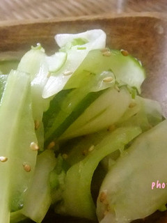 セロリと胡瓜の塩葱あえ-レシピのメイン写真