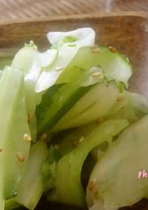 セロリと胡瓜の塩葱あえ-レシピのメイン写真
