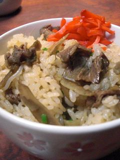 牛肉とごぼうの炊き込みご飯-レシピのメイン写真