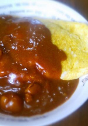 簡単！カレーオムライス-レシピのメイン写真