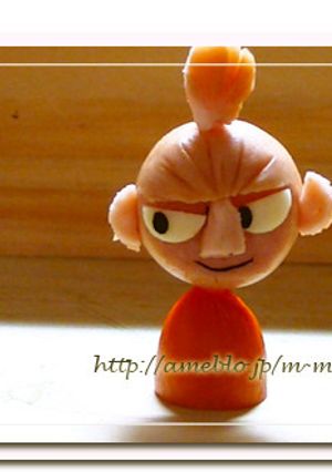 リトルミィとスナフキン簡単キャラ弁おかず-レシピのメイン写真