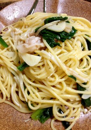 豚とほうれん草の和風ペペロンチーノ-レシピのメイン写真