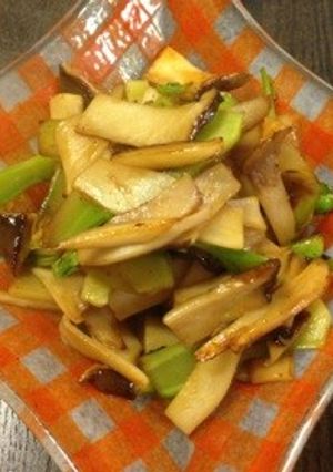 ブロッコリーの芯✾エリンギのバター醤油炒-レシピのメイン写真