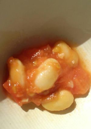 【覚書】離乳食完了期:大豆とトマト炒め煮-レシピのメイン写真