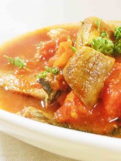 【圧力鍋】いわしとナスのトマト煮-レシピのメイン写真