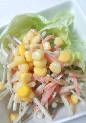 簡単！ほんのりスパイシー★ごぼうサラダ-レシピのメイン写真