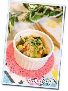ごぼう&ほうれん草のマヨカレーチーズ焼き-レシピのメイン写真