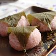 桜餡入り桜餅♪