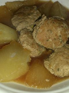 挽き肉団子と大根の煮物-レシピのメイン写真