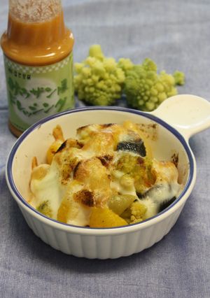 洋風・ロマネスコとパスタのチーズ焼き-レシピのメイン写真