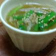 ニラもやしと挽き肉の味噌スープ