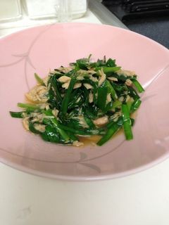 ニラとツナのさっぱりポン酢炒め-レシピのメイン写真