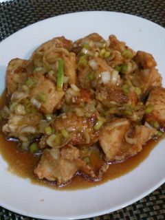 鶏肉と長ねぎソースの簡単ユーリンチー-レシピのメイン写真