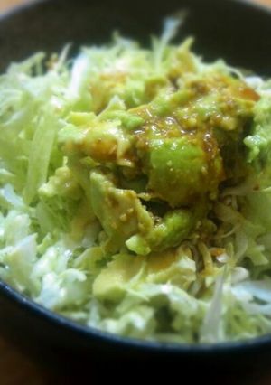キャベツもりもり♪アボカドわさび醤油-レシピのメイン写真