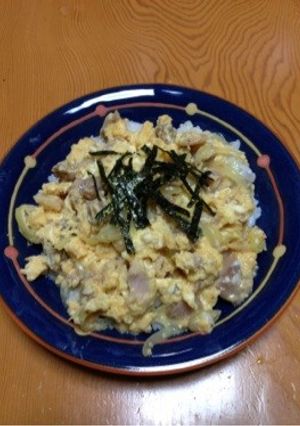 缶詰とレンジで簡単！なんちゃって親子丼-レシピのメイン写真