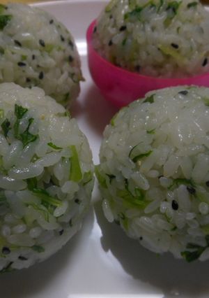 水菜飯の…「まんまるむすび」-レシピのメイン写真