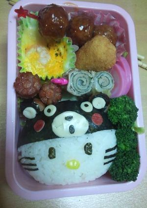 お手軽ｷｬﾗ弁＊くまもんwithキティ＊-レシピのメイン写真