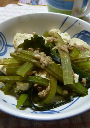 茎わかめとツナのポン酢炒め-レシピのメイン写真