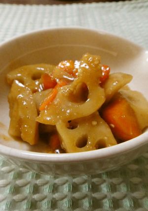 レンジで簡単♪　れんこんのコロコロ煮-レシピのメイン写真