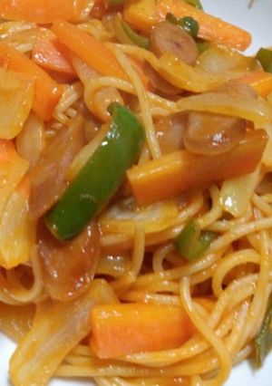 隠し味にキムチの素！ナポリタン-レシピのメイン写真
