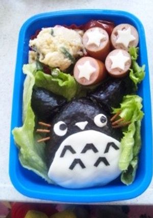 トトロおにぎり　キャラ弁-レシピのメイン写真