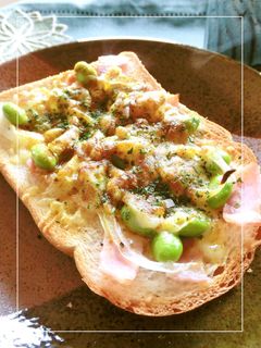 枝豆×ベーコンの和カレートースト-レシピのメイン写真