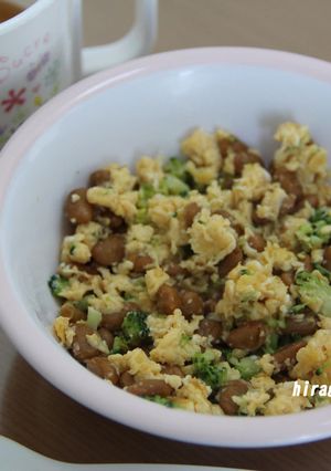 簡単納豆いり卵(離乳食にも)-レシピのメイン写真