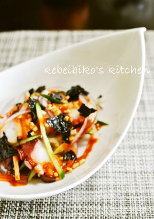タコと千切り野菜の韓国風サラダ-レシピのメイン写真