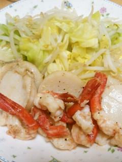 海老とホタテのバターソテー-レシピのメイン写真