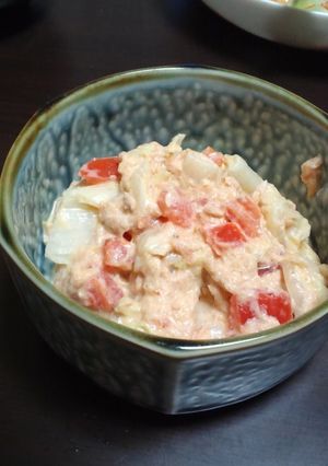 シーチキンマヨ白菜サラダ☆トマト入り-レシピのメイン写真