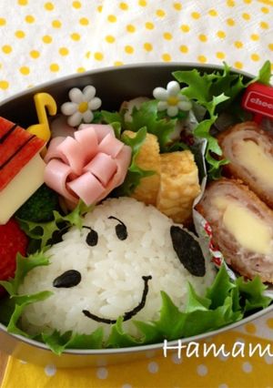 簡単♡スヌーピー♪キャラ弁-レシピのメイン写真
