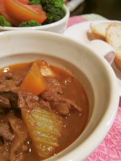 牛すじの赤ワイン煮♪-レシピのメイン写真