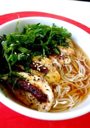鶏の梅焼きラーメン♪-レシピのメイン写真
