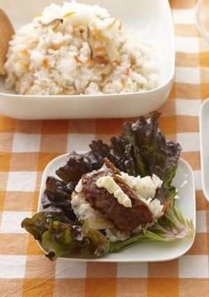 レタスでくるくる♪焼肉ちらし寿司-レシピのメイン写真