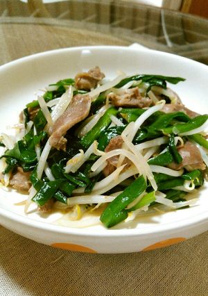 砂肝とニラもやしのさっぱり塩味炒め-レシピのメイン写真