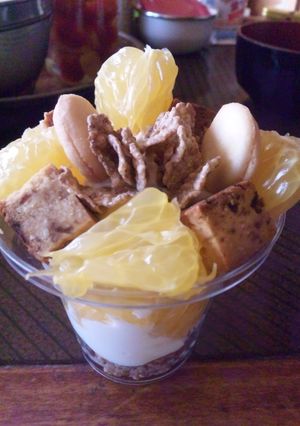 SOYJOYと水切りヨーグルトのパフェ風-レシピのメイン写真